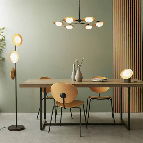 HÄNGELEUCHTE Endon Ruffle 85/47-73 cm   - Goldfarben/Opal, KONVENTIONELL, Glas (85/47-73cm) - ENDON