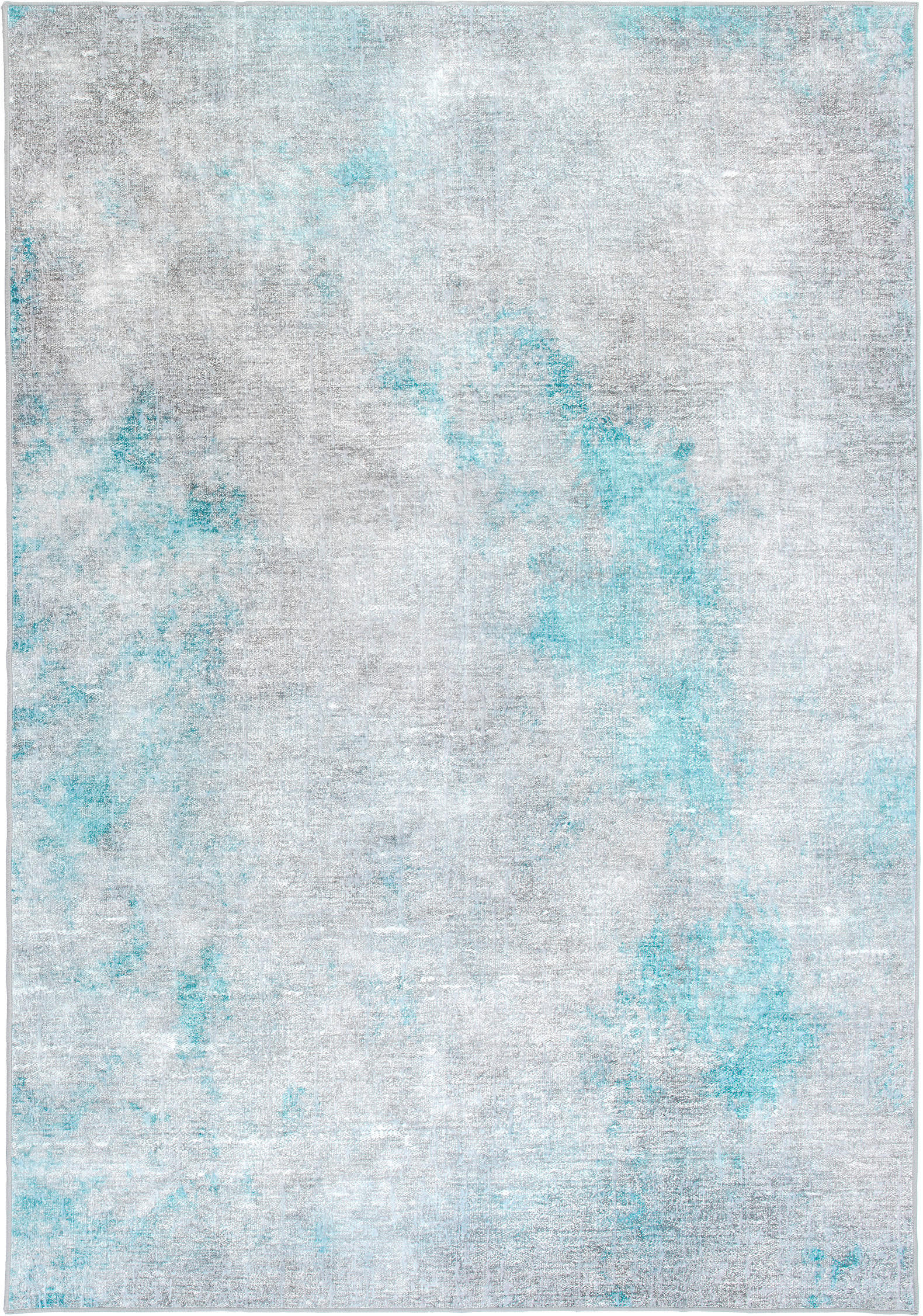 VINTAGE-TEPPICH 200/290 cm ONDEA ONIS Grau, Türkis, Hellgrau  - Türkis/Hellgrau, Design, Kunststoff/Textil (200/290cm) - Lindorug