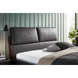 POLSTERBETT Anthrazit 180/200 cm  - Anthrazit/Schwarz, Design, Textil/Metall (180/200cm) - Johann Jakob