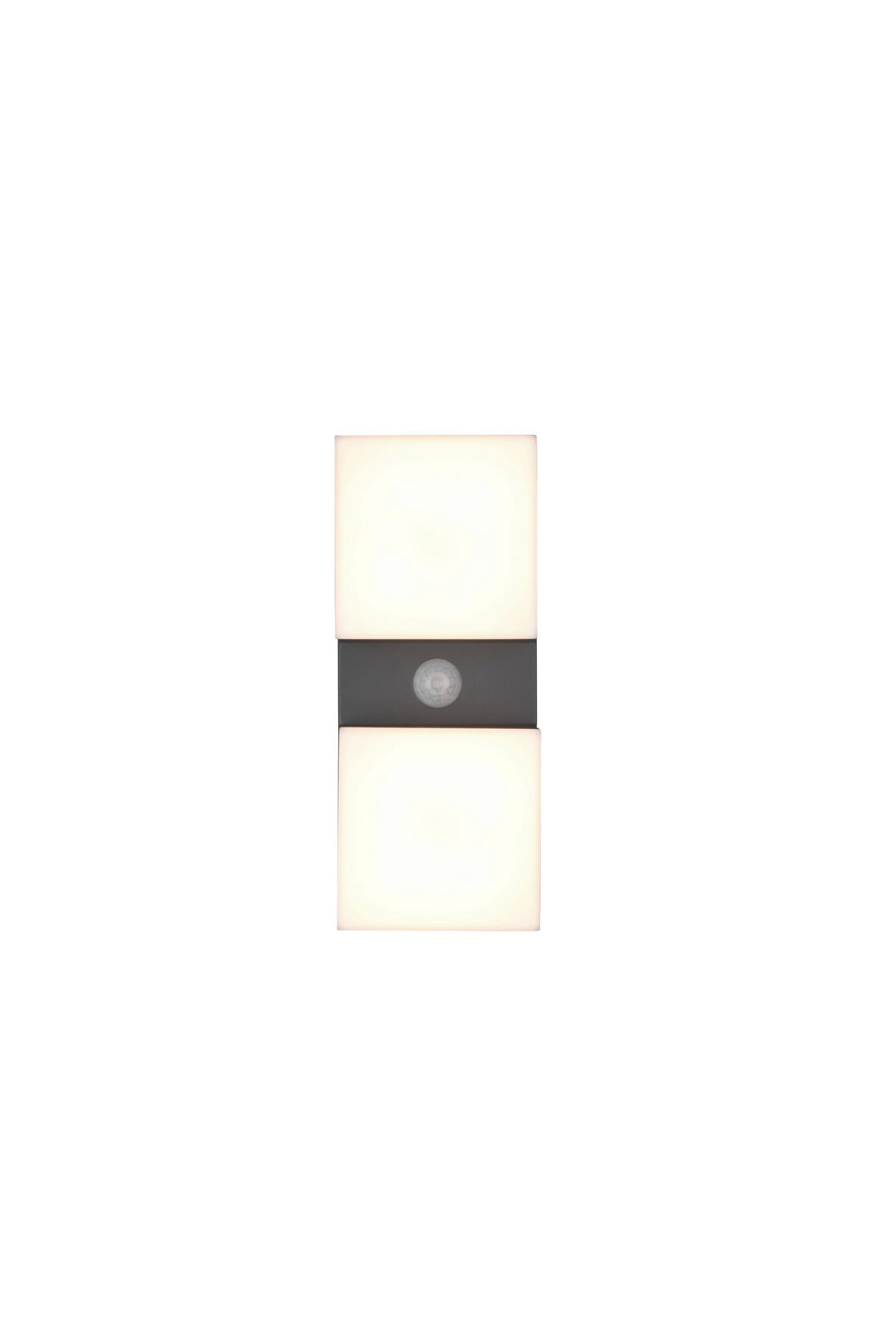 VÄGGLAMPA FÖR UTOMHUS - antracit, Basics, metall/plast (28/9/11cm)
