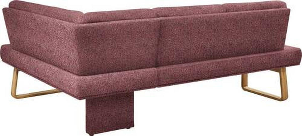 ECKBANK 240/174 cm  in Rosa, Eichefarben  - Eichefarben/Rosa, Design, Holz/Textil (240/174cm) - Dieter Knoll
