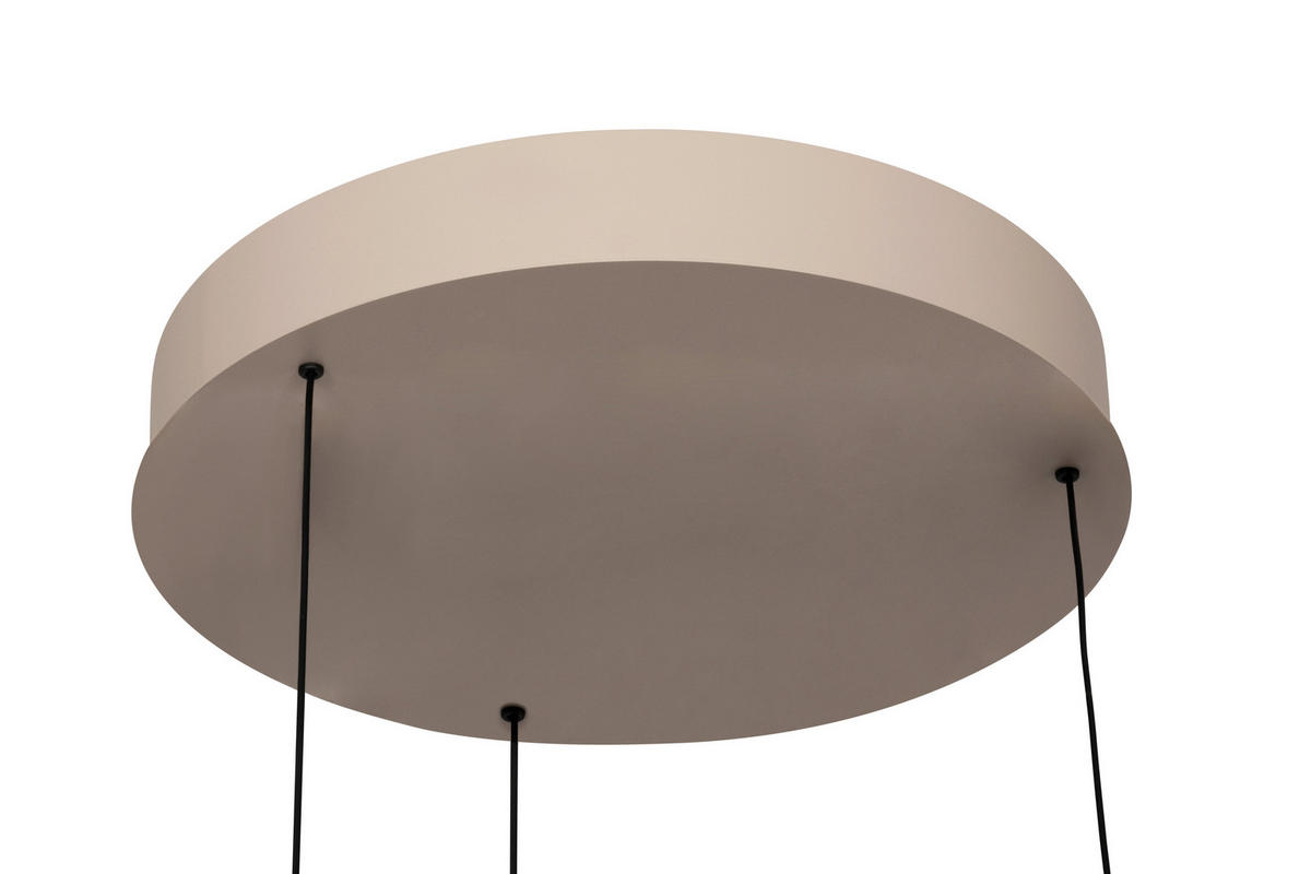 ZÁVESNÉ LED SVIETIDLO, 46.5/180 cm  - piesková, Design, kov (46.5/180cm) - Dieter Knoll