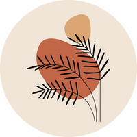 METALLBILD  - Koralle/Beige, Basics, Metall (40/0,3cm)