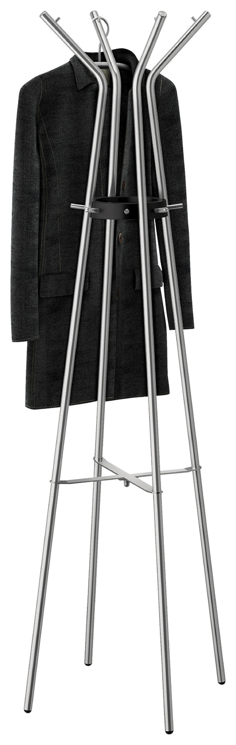 KLEIDERSTÄNDER in Edelstahlfarben 54/175/54 cm   - Edelstahlfarben, MODERN, Metall (54/175/54cm) - Zack