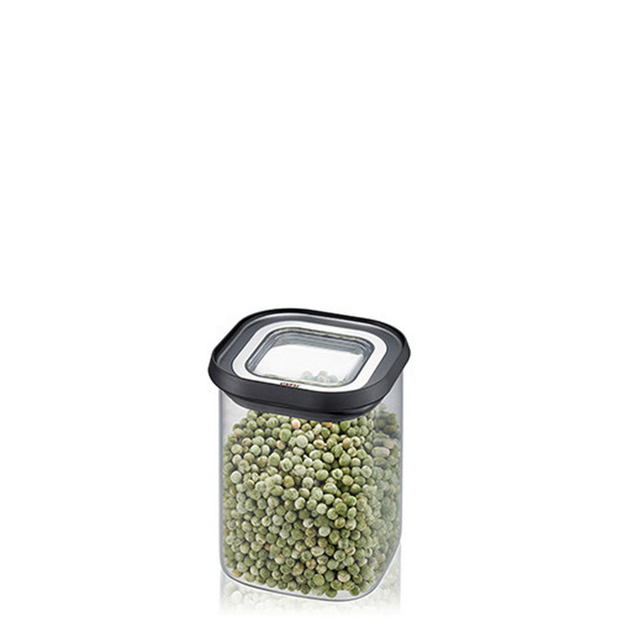 VORRATSDOSE PANTRY 0,9 L  - Edelstahlfarben/Transparent, Basics, Glas/Kunststoff (11/11/13,5cm) - Gefu