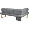 ECKBANK 174/240 cm  in Grau, Eichefarben  - Eichefarben/Grau, Design, Holz/Textil (174/240cm) - Dieter Knoll