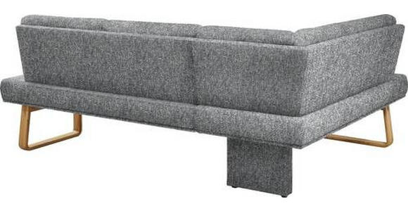 ECKBANK 174/240 cm  in Grau, Eichefarben  - Eichefarben/Grau, Design, Holz/Textil (174/240cm) - Dieter Knoll