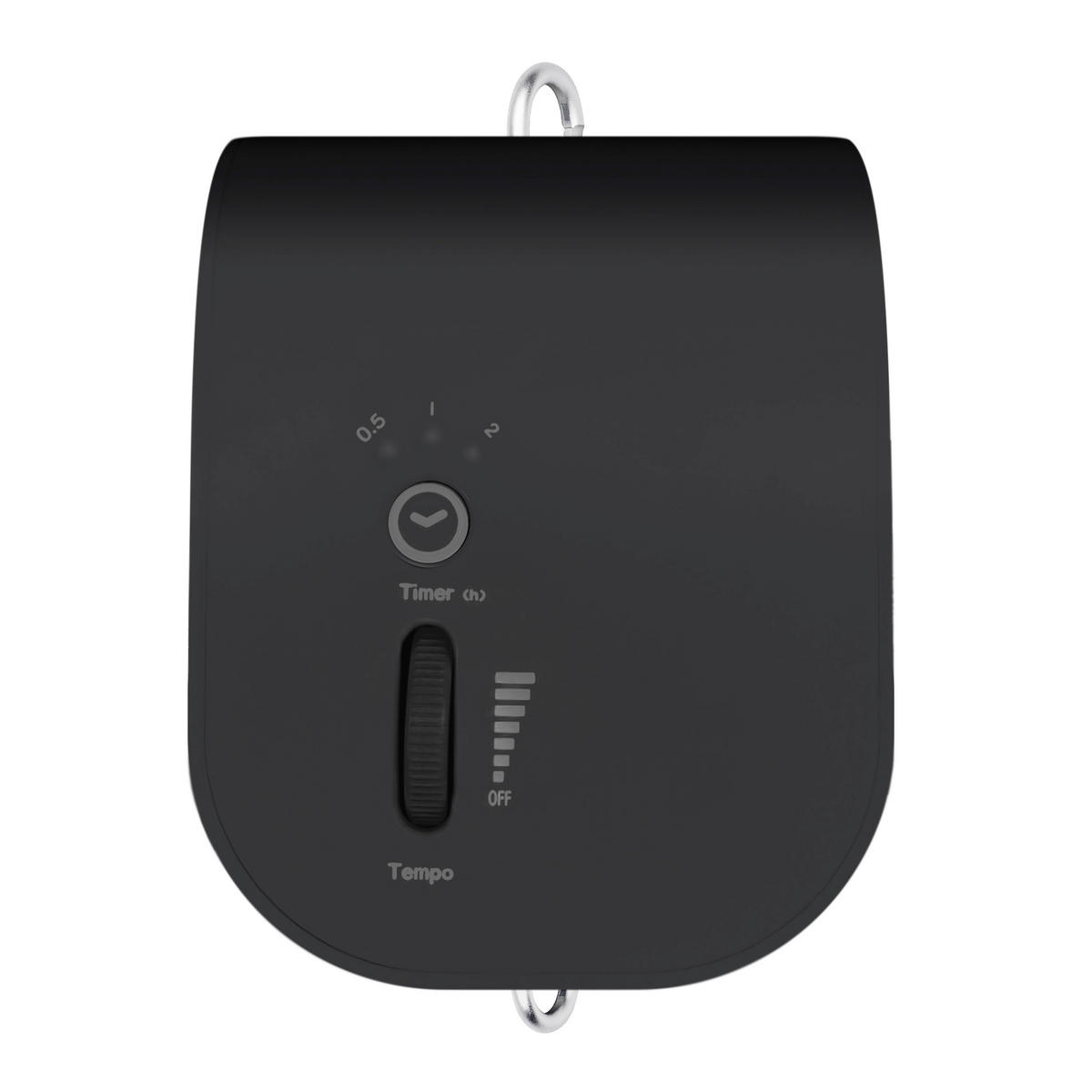 FEDERWIEGE Set inkl. Tipi-Gestell und Motor  Anthrazit, Grau  - Anthrazit/Grau, Basics, Kunststoff/Textil (135/194/135cm) - SCHMUSEWOLKE