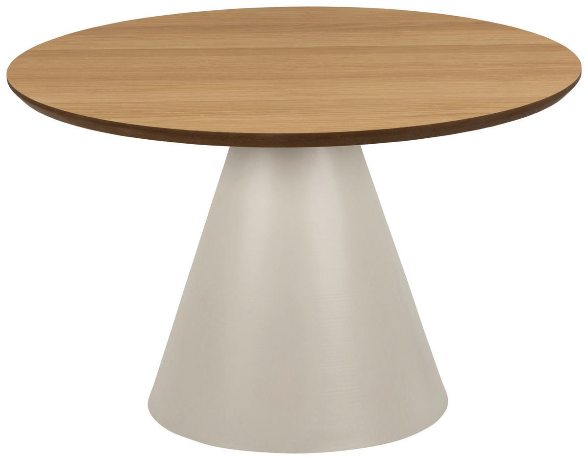 COUCHTISCH in Metall, Holzwerkstoff  - Eichefarben/Grau, Design, Holzwerkstoff/Metall (65/43cm)