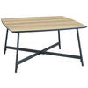 COUCHTISCH rechteckig Eichefarben  - Eichefarben/Schwarz, Design, Holzwerkstoff/Metall (80/80/42cm) - MID.YOU