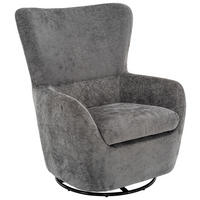 FÅTÖLJ i metall, textil antracit  - svart/antracit, Design, metall/textil (80/100/85cm) - Carryhome