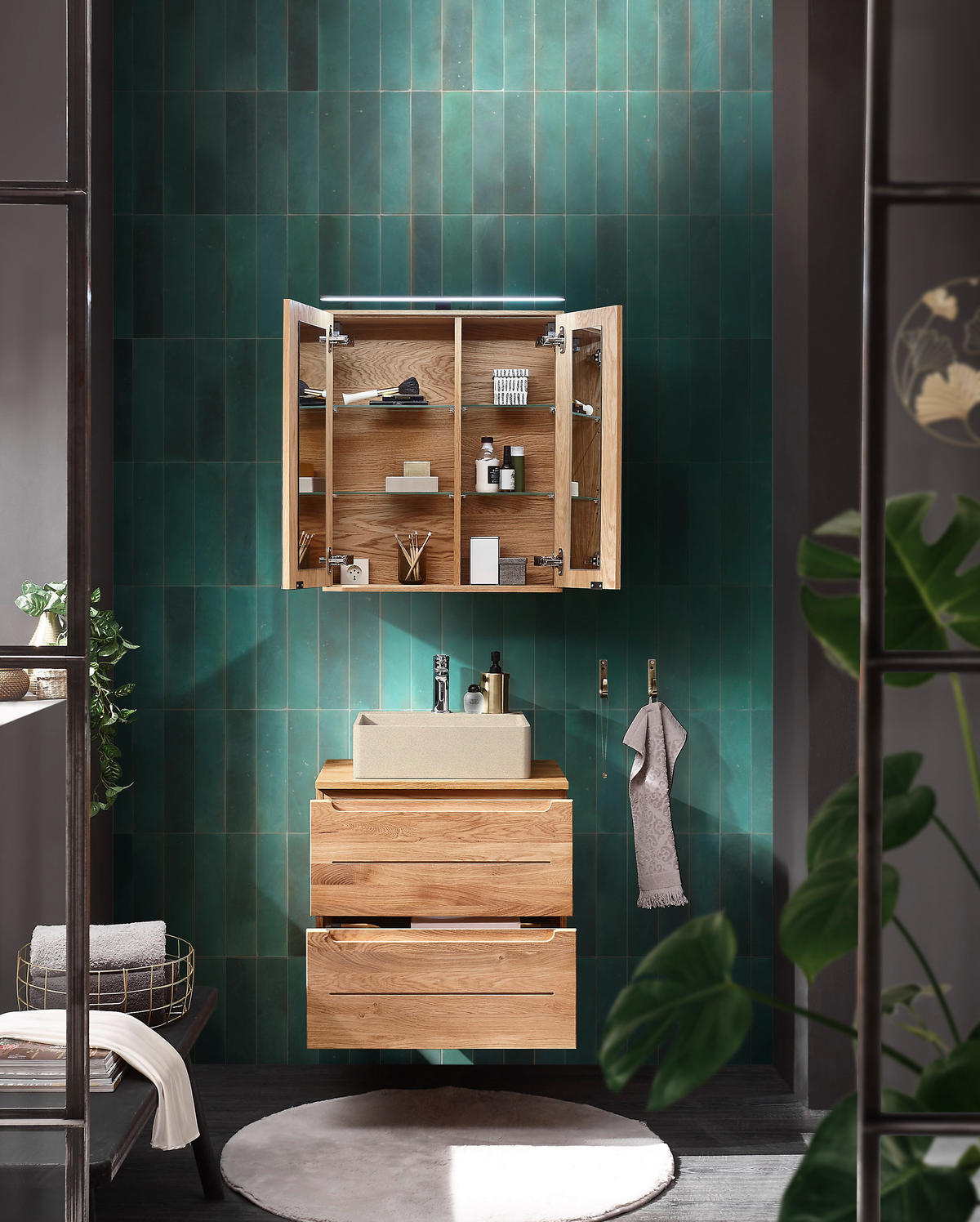 LAVOAR 42/13/42 cm  - gri deschis, Basics, piatră (42/13/42cm) - Linea Natura