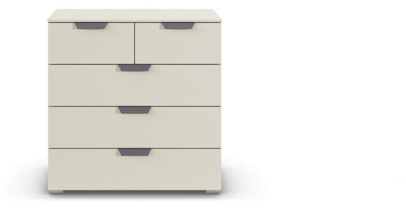 KOMMODE  in 80/81/42 cm  - Champagner/Dunkelgrau, Design, Holzwerkstoff/Metall (80/81/42cm) - Carryhome