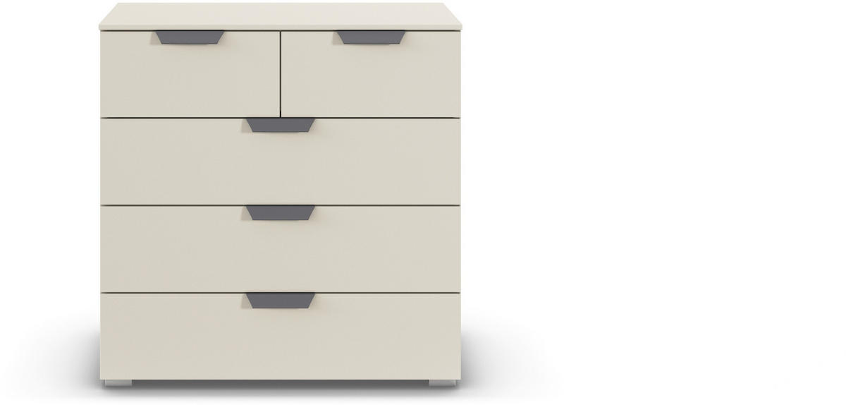 KOMMODE  in 80/81/42 cm  - Champagner/Dunkelgrau, Design, Holzwerkstoff/Metall (80/81/42cm) - Carryhome