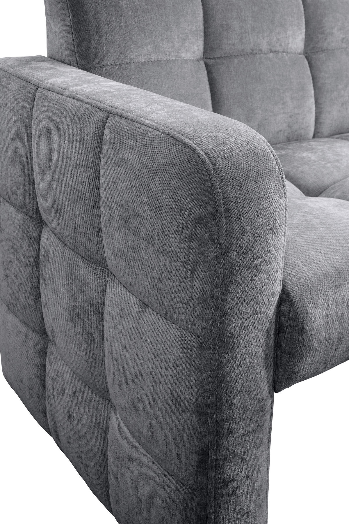 KLUPA KUTNA  antracit  drvo, tekstil, drvni materijal      - crna/antracit, Moderno, drvni materijal/drvo (265/197cm) - Livetastic
