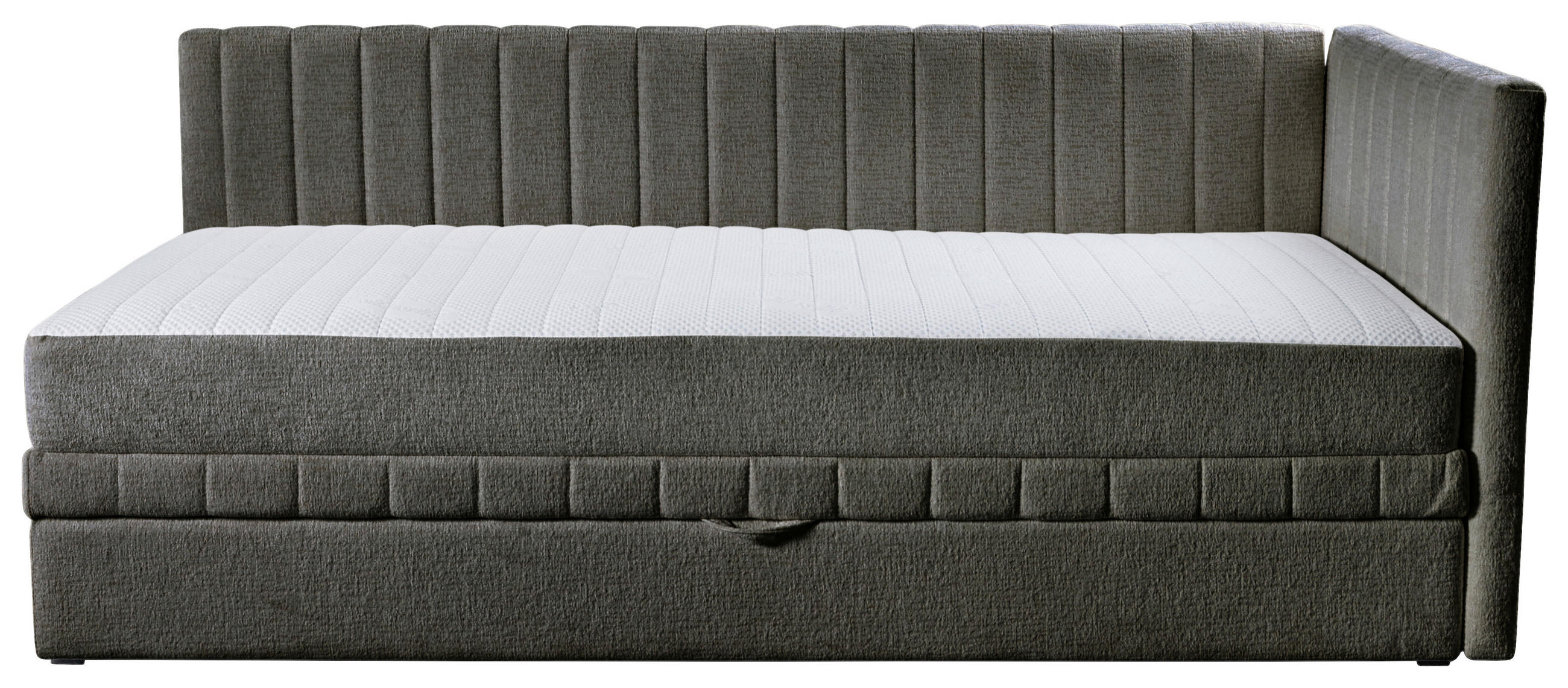 SCHLAFSOFA Chenille, Jacquard Grau  - Schwarz/Grau, Design, Kunststoff/Textil (212/83/99cm) - MID.YOU