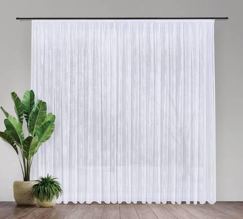 FERTIGSTORE  transparent  600/245 cm   - Beige, Basics, Textil (600/245cm)