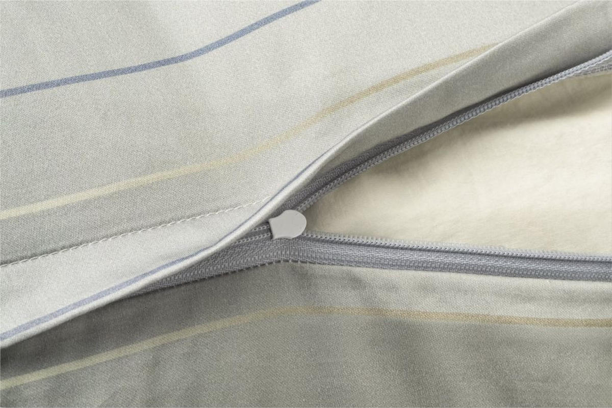 POVLEČENÍ, makosatén, antracitová, šedá, 155/220 cm  - šedá/antracitová, Basics, textil/přírodní materiály (155/220cm) - Joop!