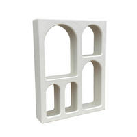 WANDREGAL 60/80/14 cm  - Weiß, Design, Holzwerkstoff/Stein (60/80/14cm) - MID.YOU