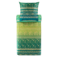 POSTELJINA Brenta 140/200 cm saten zelena  - zelena, Konvencionalno, tekstil (140/200cm) - Bassetti