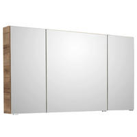 SPIEGELSCHRANK 120/70,3/17 cm  - Chromfarben/Eichefarben, MODERN, Glas/Holzwerkstoff (120/70,3/17cm) - Sadena