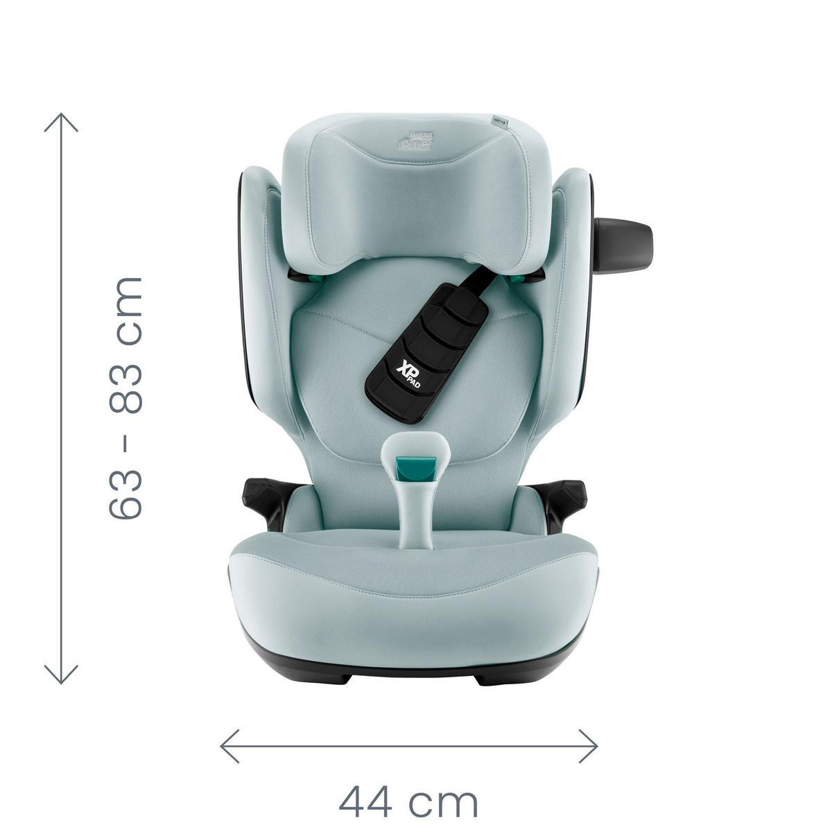 KINDERAUTOSITZ Kidfix Pro  - Pastellblau, Basics, Kunststoff/Textil (48/83/42cm) - Britax Römer