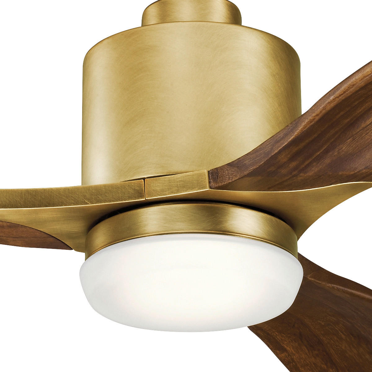 DECKENVENTILATOR  132/41 cm    - Kirschbaumfarben/Messingfarben, Konventionell, Holz/Metall (132/41cm) - Elstead Lighting