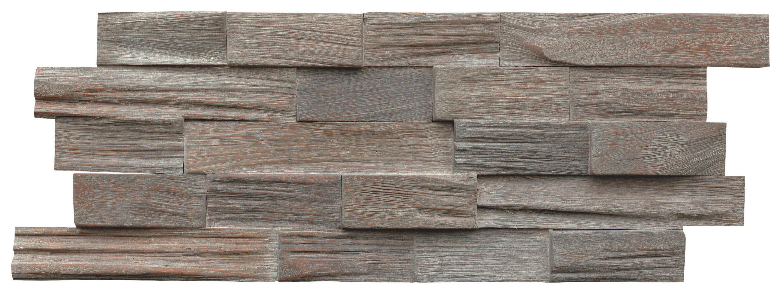 WANDVERKLEIDUNG 5 Stück  - Grau, Basics, Holz (50/20/1.8cm)