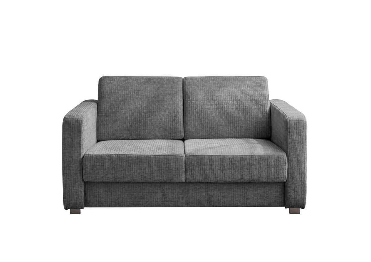 SCHLAFSOFA Mikrofaser Grau  - Chromfarben/Grau, Basics, Kunststoff/Textil (159/88/87cm) - Livetastic