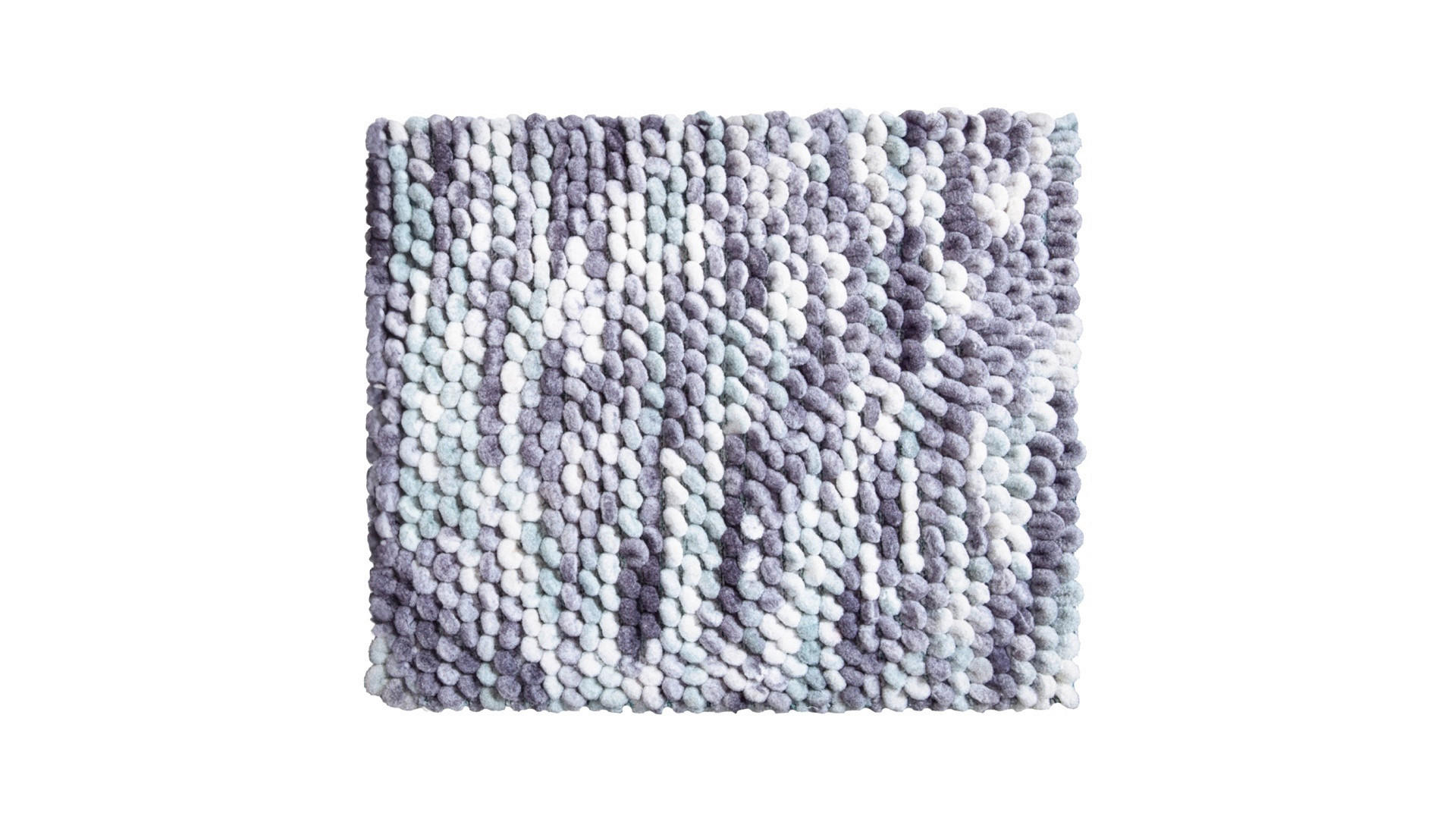 BIDET-VORLEGER Grau, Türkis 50/60 cm  - Türkis/Grau, KONVENTIONELL, Kunststoff/Textil (50/60cm) - Grund