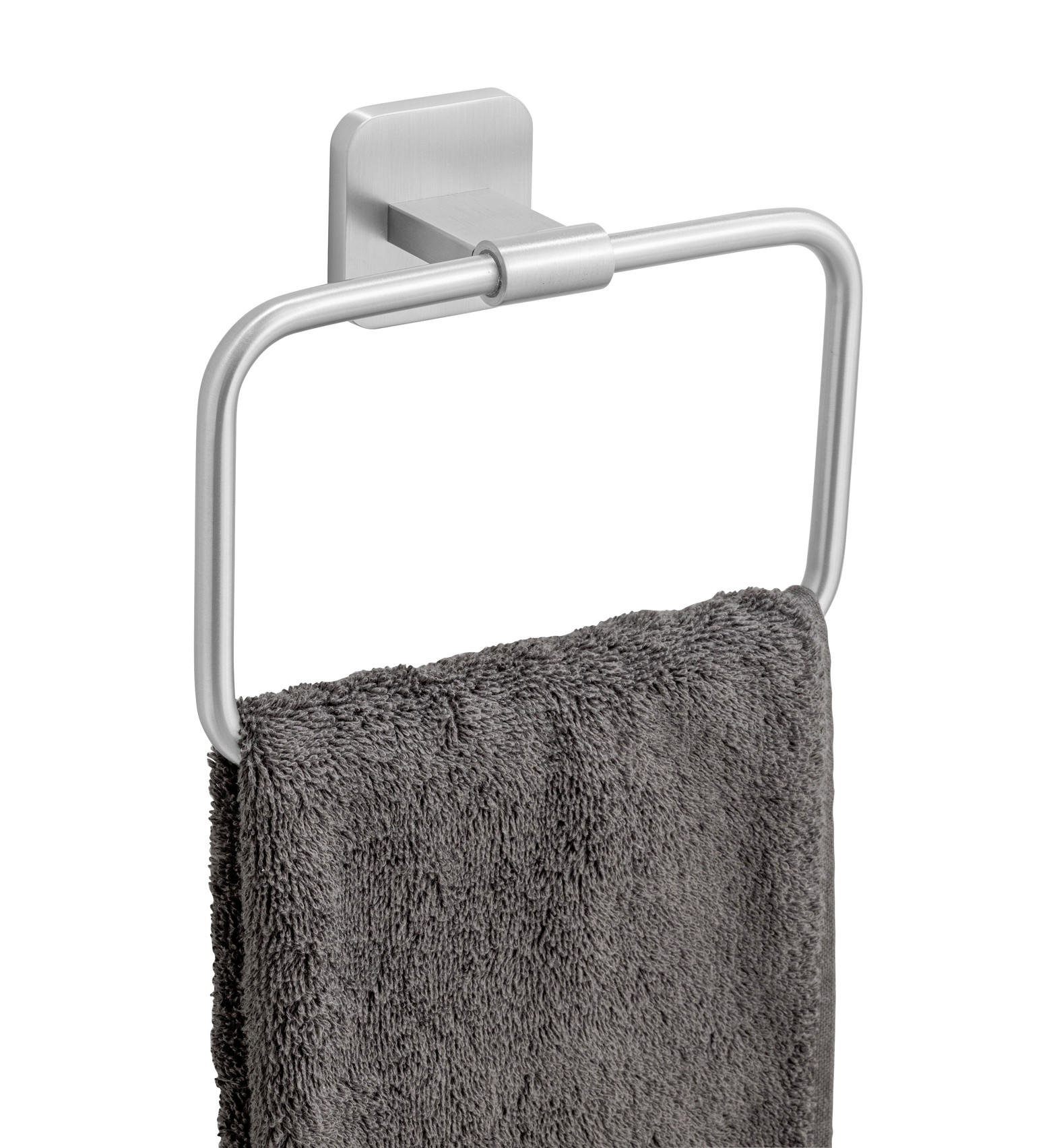 HANDTUCHHALTER Edelstahlfarben - Edelstahlfarben, KONVENTIONELL, Metall (19/14,5/6,5cm) - Wenko