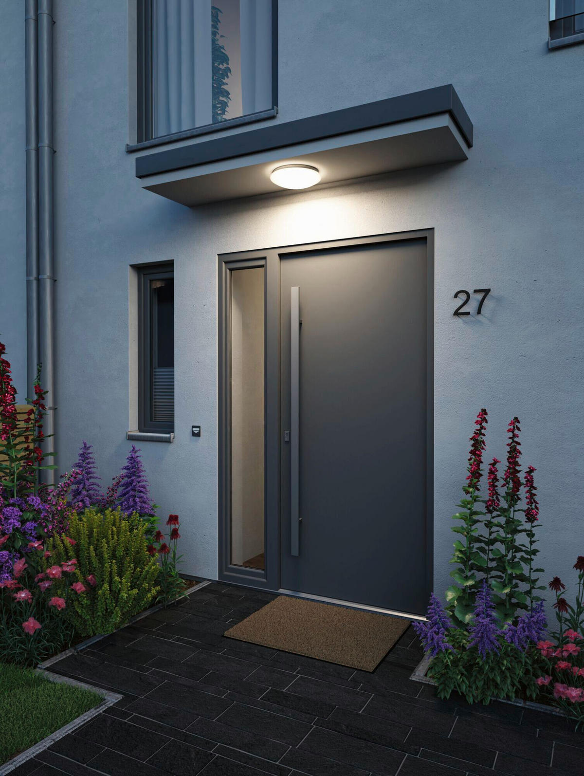 LED-DECKENLEUCHTE Leonis II 28,0/8,0 cm   - Weiß, Basics, Kunststoff (28,0/8,0cm) - Paulmann