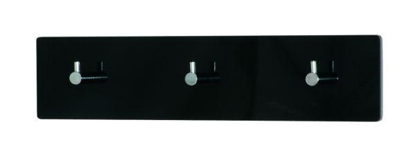 ZIDNI ČIVILUK   metal, pločasti materijal  - boja hroma/crna, Dizajnerski, metal/pločasti materijal (34/5/8cm) - Boxxx