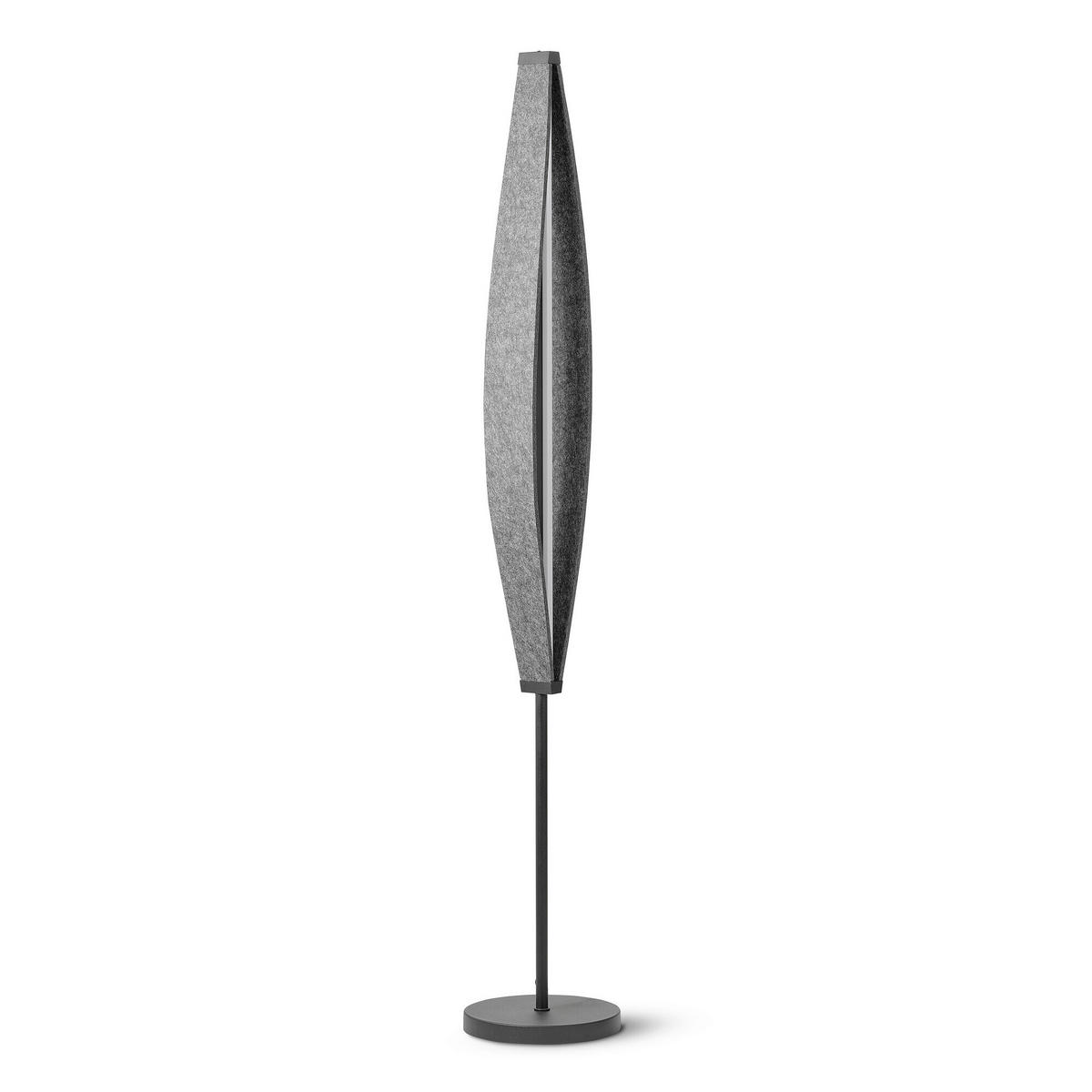 LED-STEHLEUCHTE 25/152,5 cm    - Dunkelgrau, Design, Kunststoff/Textil (25/152,5cm) - Osram