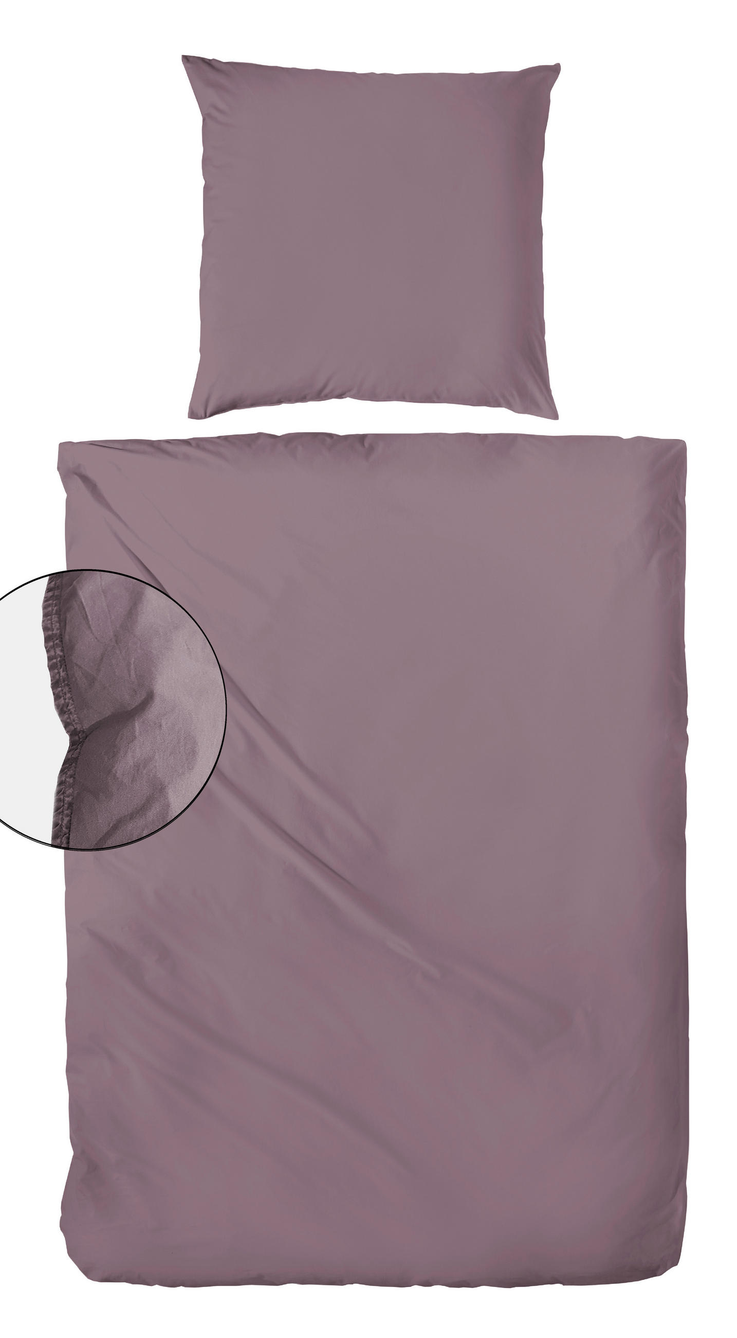 BETTWÄSCHE 135/200 cm Flanell  - Beere, Basics, Textil (135/200cm)