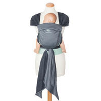BABYTRAGE Twist  - Grau/Mintgrün, Basics, Textil (14/26/11cm) - Wickelkinder Manduca