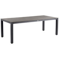 GARTENTISCH Metall, Kunststoff Grau rechteckig  - Anthrazit/Grau, Basics, Kunststoff/Metall (240/100/75cm) - Tierra Outdoor