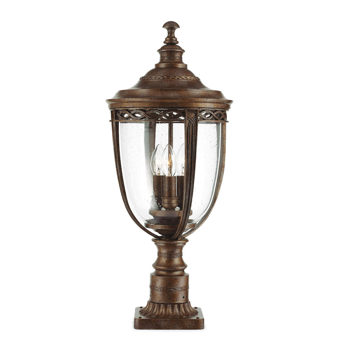 SVJETILJKA VRTNA English Bridle  - brončane boje, Basics, staklo/metal (26.7/63.8cm) - Elstead Lighting