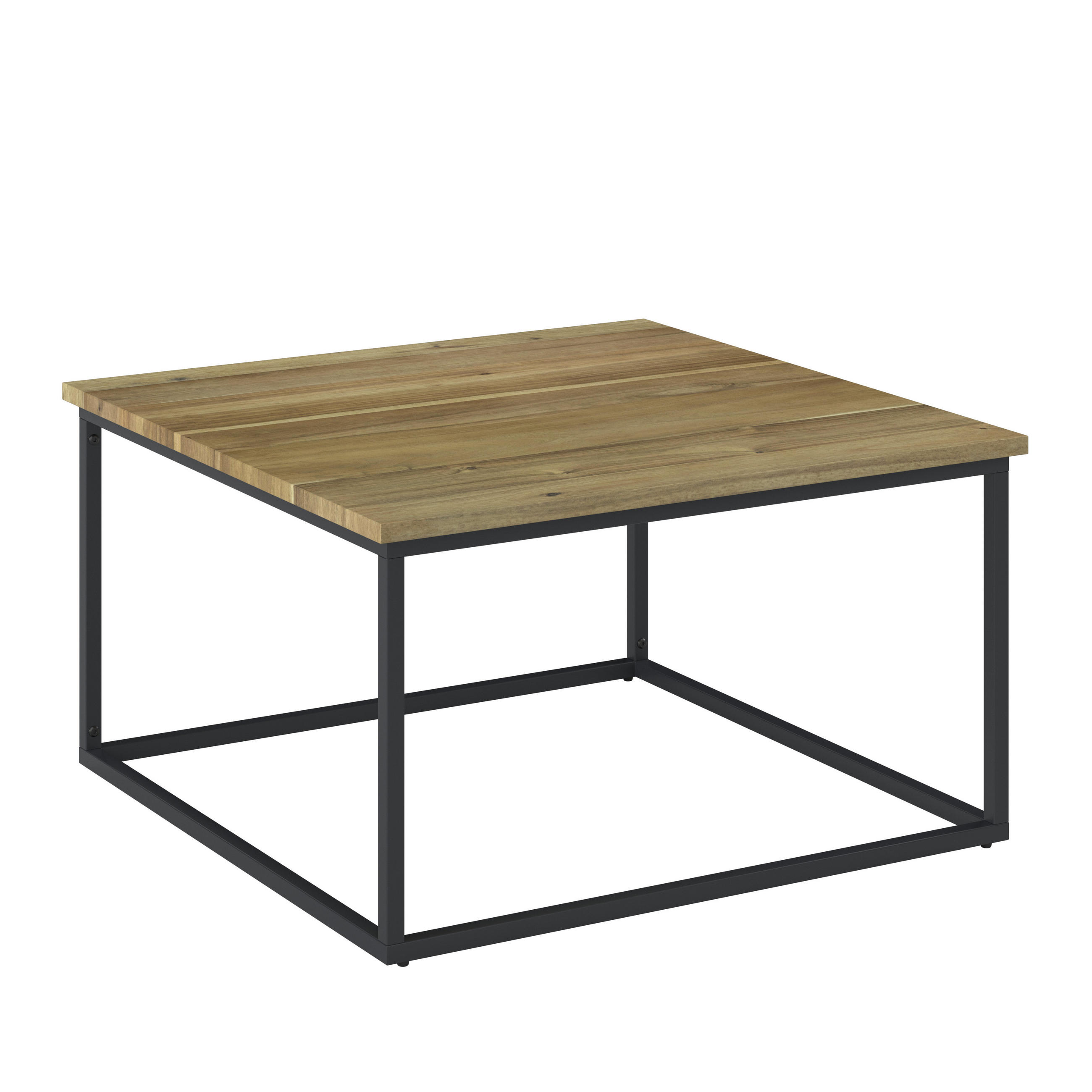 LOUNGETISCH Holz, Metall Akaziefarben rechteckig  - Akaziefarben, Modern, Holz/Metall (80/80/45cm) - Ambia Garden