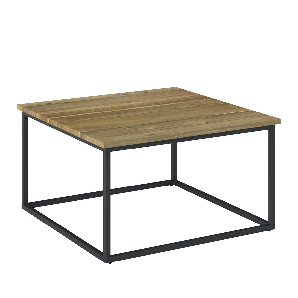 LOUNGETISCH Holz, Metall Akaziefarben rechteckig  - Akaziefarben, Modern, Holz/Metall (80/80/45cm) - Ambia Garden