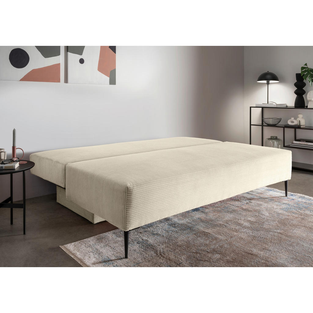 Thumbnail - Livetastic Schlafsofa, Beige, Textil, Uni, 2-Sitzer, Füllung: Schaumstoff, 198x90x100 cm, Liegefunktion, Schlafen auf Si...