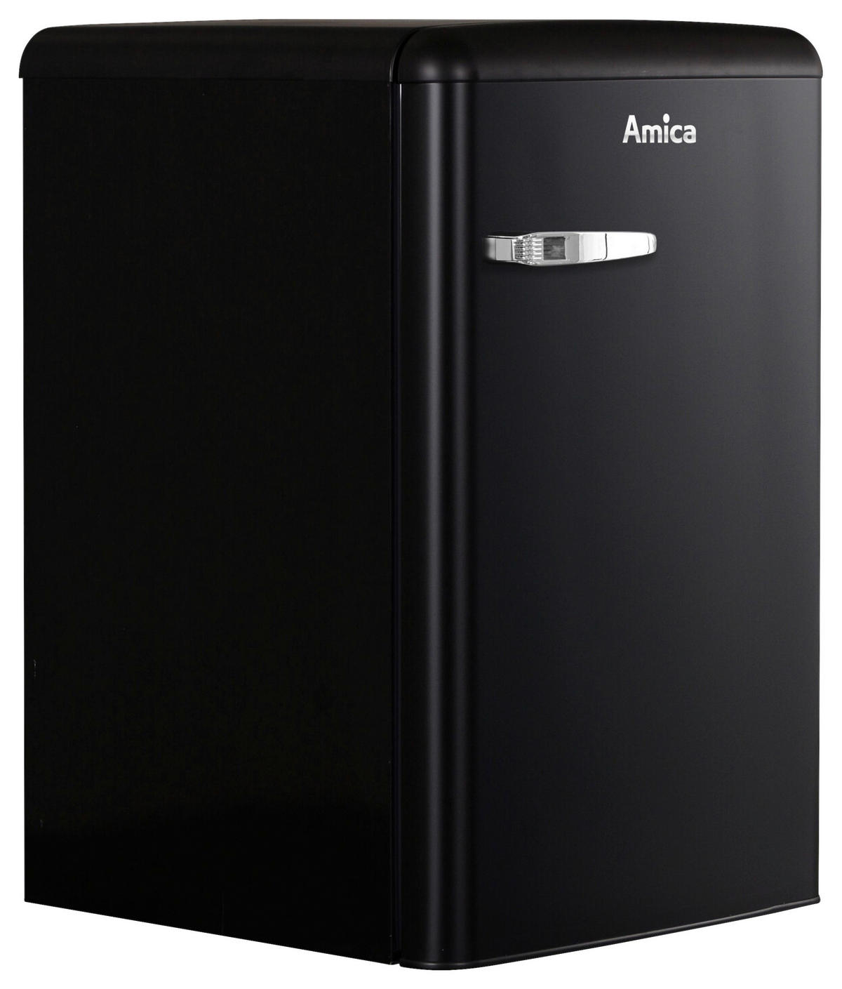 KÜHLSCHRANK 55/86/61,5 cm KS 15617 MS  - Schwarz, Basics, Glas/Metall (55/86/61,5cm) - Amica