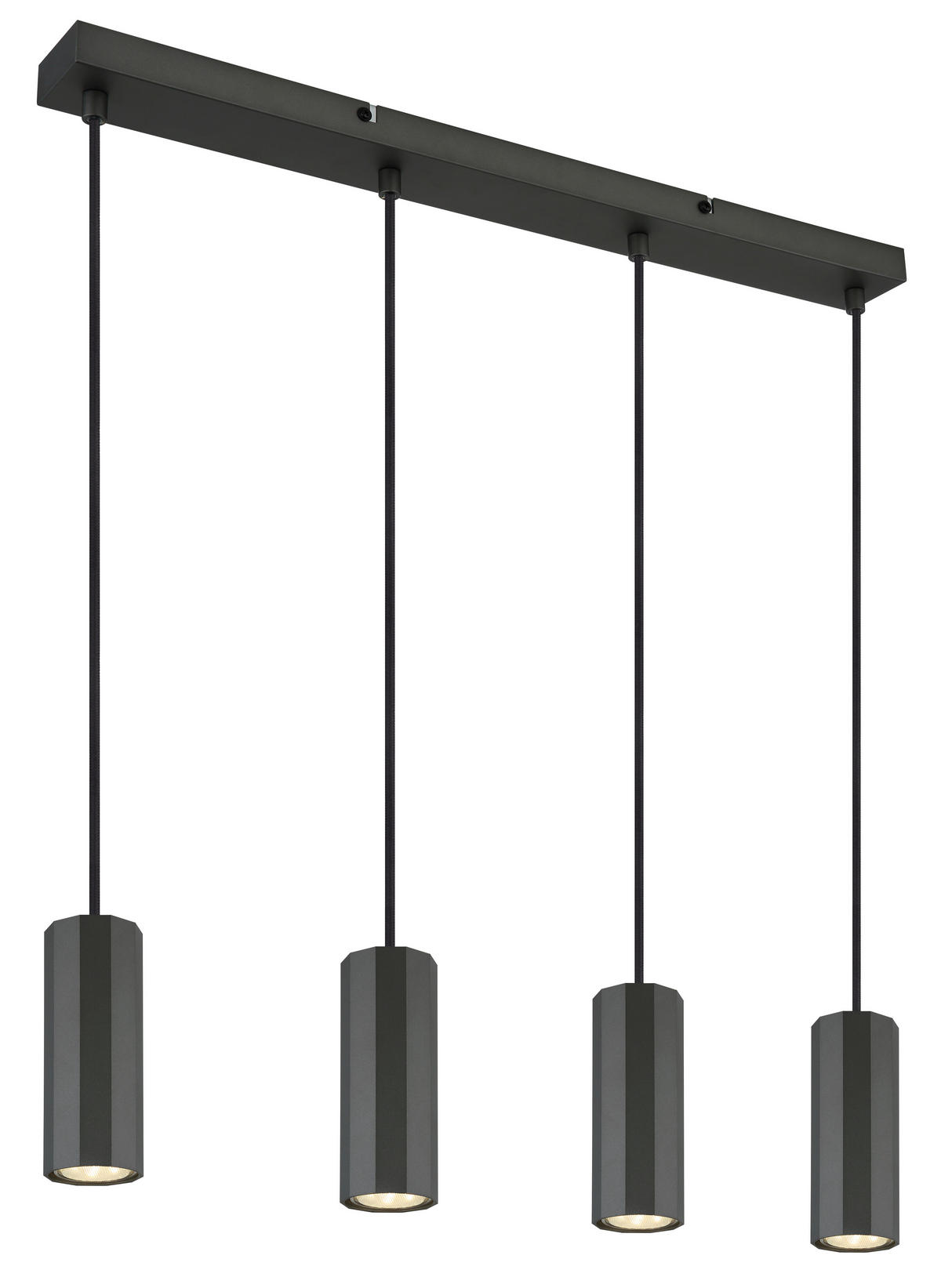 HÄNGELEUCHTE 61/6/120 cm    - Grau, Design, Metall (61/6/120cm) - Globo