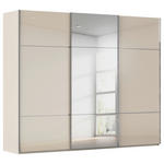 SCHWEBETÜRENSCHRANK  in Champagner  - Chromfarben/Champagner, KONVENTIONELL, Glas/Holzwerkstoff (242/223/68cm) - Novel