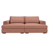 BIGSOFA in Cord Aprikose  - Aprikose/Schwarz, Design, Textil (223/80/158cm) - Lomoco