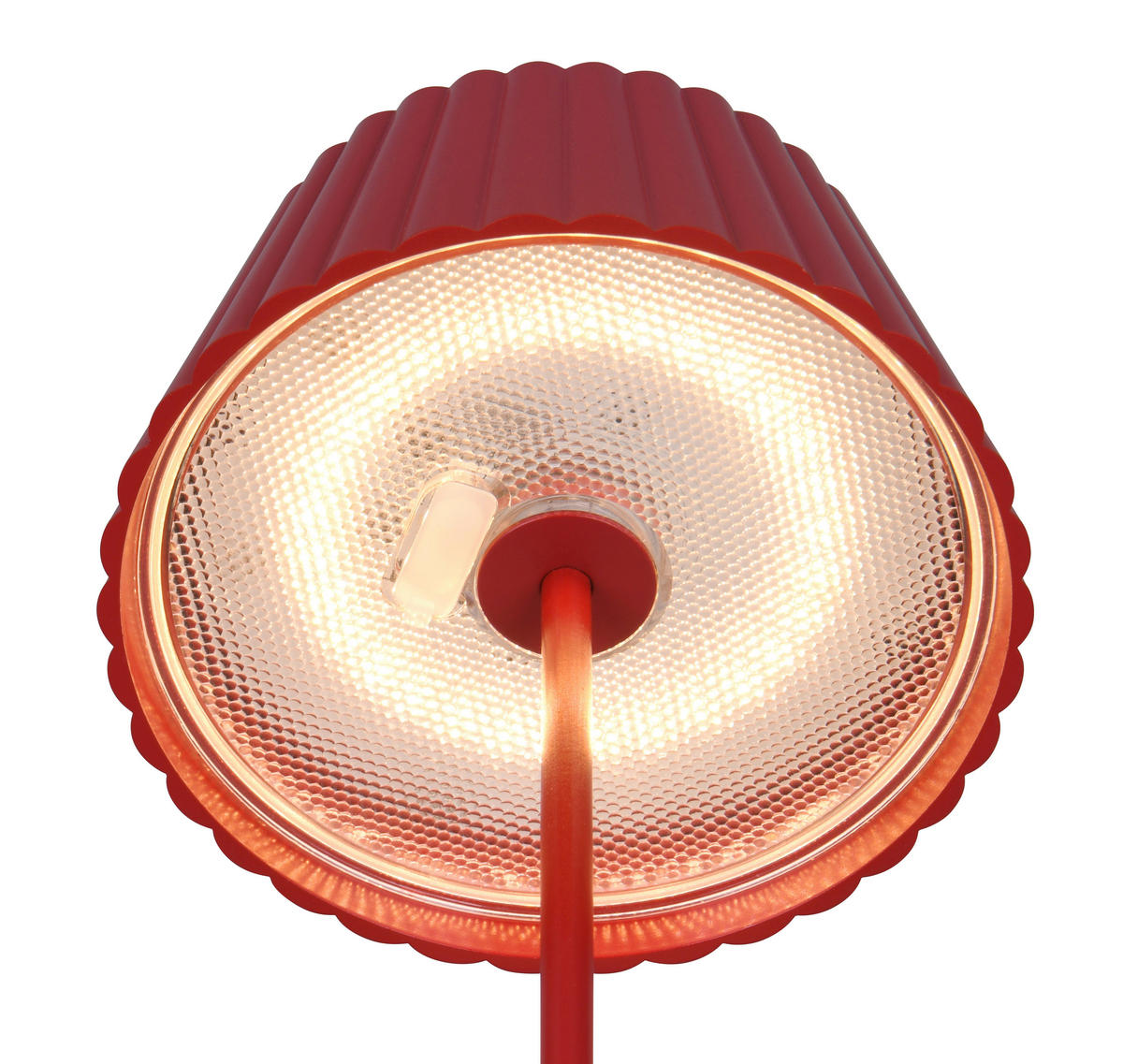 NABÍJATEĽNÁ STOLNÁ LAMPA 13,5/39 cm - červená, Trend, kov (13,5/39cm)