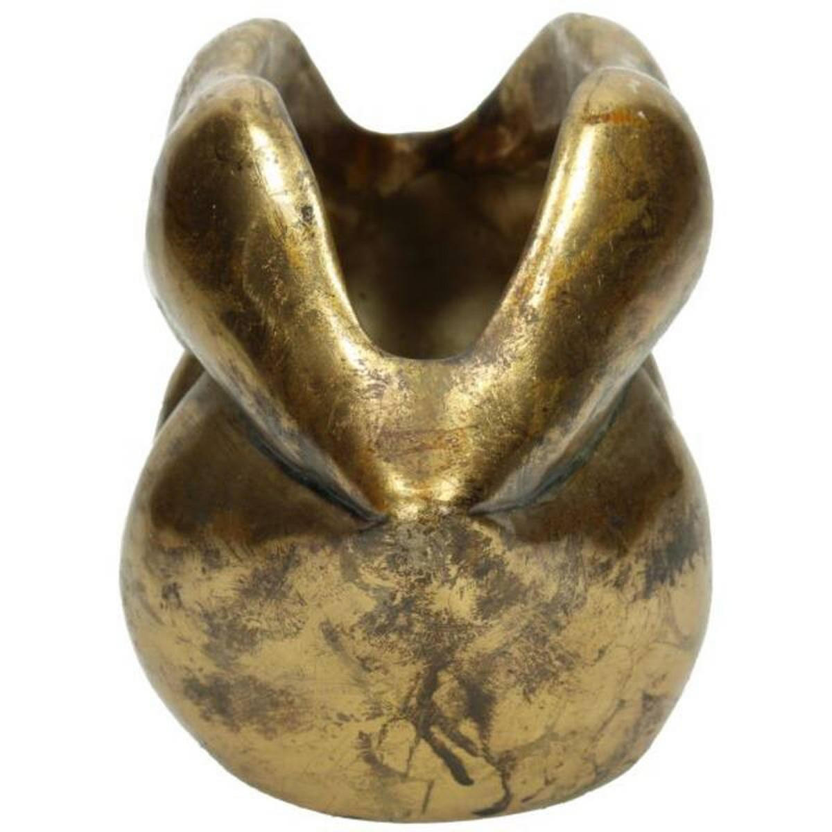 PLANTERINGSKRUKA  - guldfärgad, Basics, keramik (28/12,5/10cm)