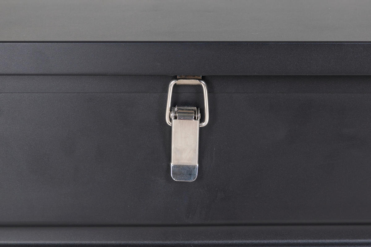 KUDDBOX - svart, Modern, metall/textil (130/60/60cm) - Gardenson