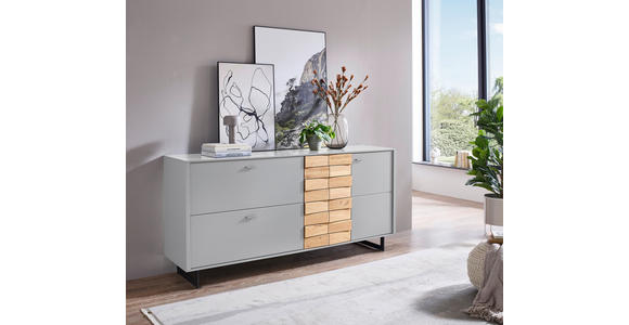 SIDEBOARD Eichefarben, Kaschmir  186/87,2/46,4 cm  - Kaschmir/Eichefarben, Design, Holz/Holzwerkstoff (186/87,2/46,4cm) - Novel