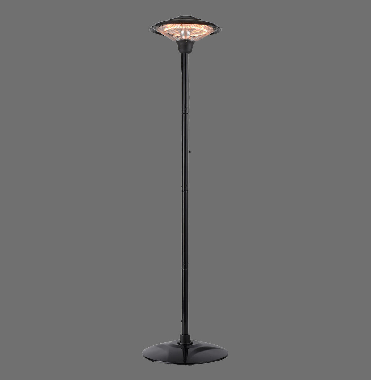 INFRAROTSTRAHLER - Schwarz, Design, Metall (45/195cm)